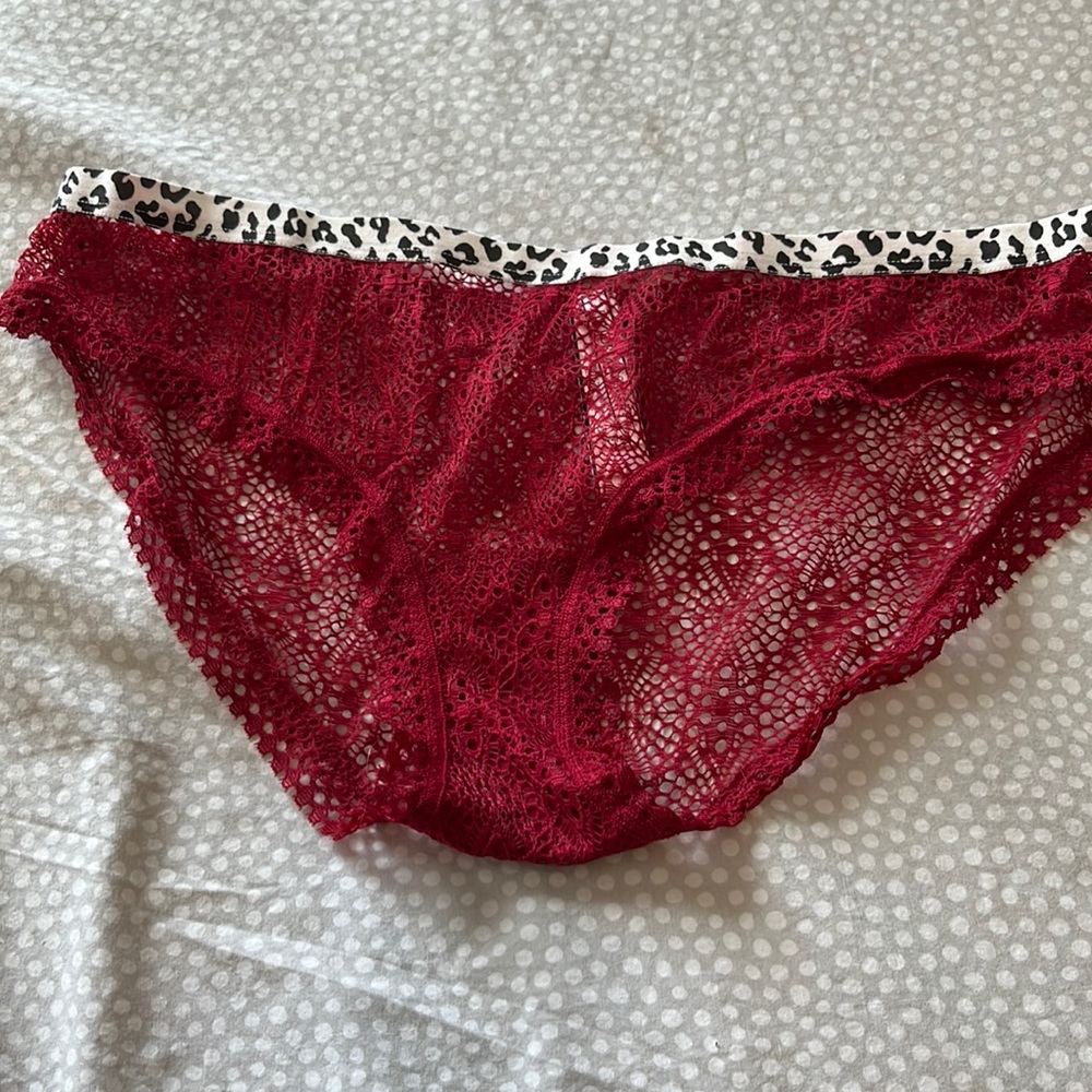 Dark Red & Cheetah Panty